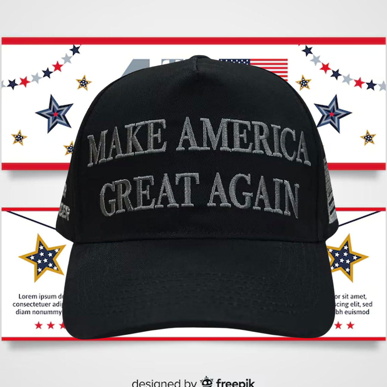 Trump Black MAGA 2024 Cap