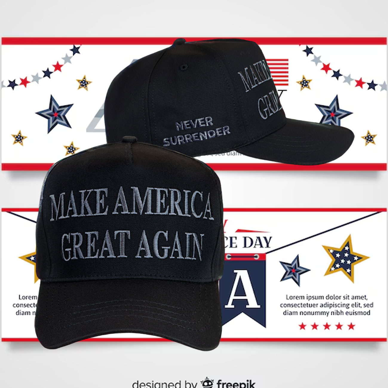 Trump Black MAGA 2024 Cap