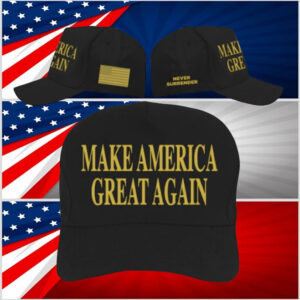 Trump Dark MAGA Make America Great Again Embroidered Cap