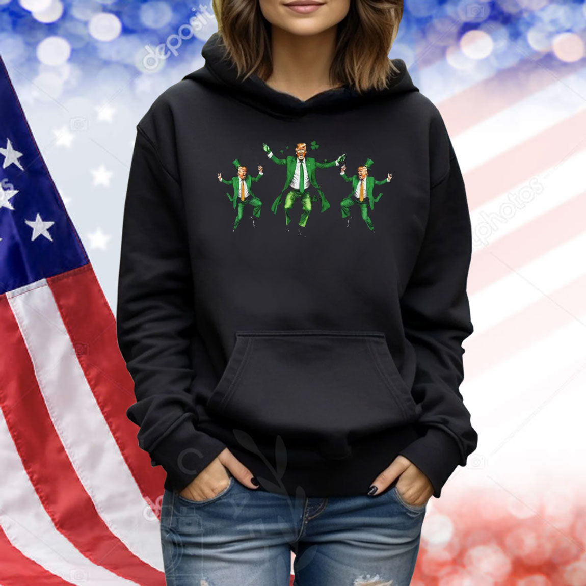 Trump St Patricks Day Dancing Shirt