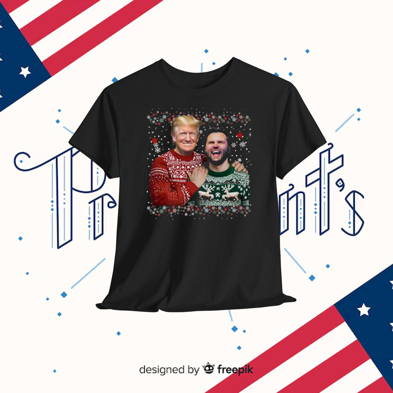 Trump Vance Brothers Funny Christmas Xmas Shirt