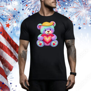 Baby Panda Trump Funny Heart Trump Is My Valentine Day Premium Tee Shirt