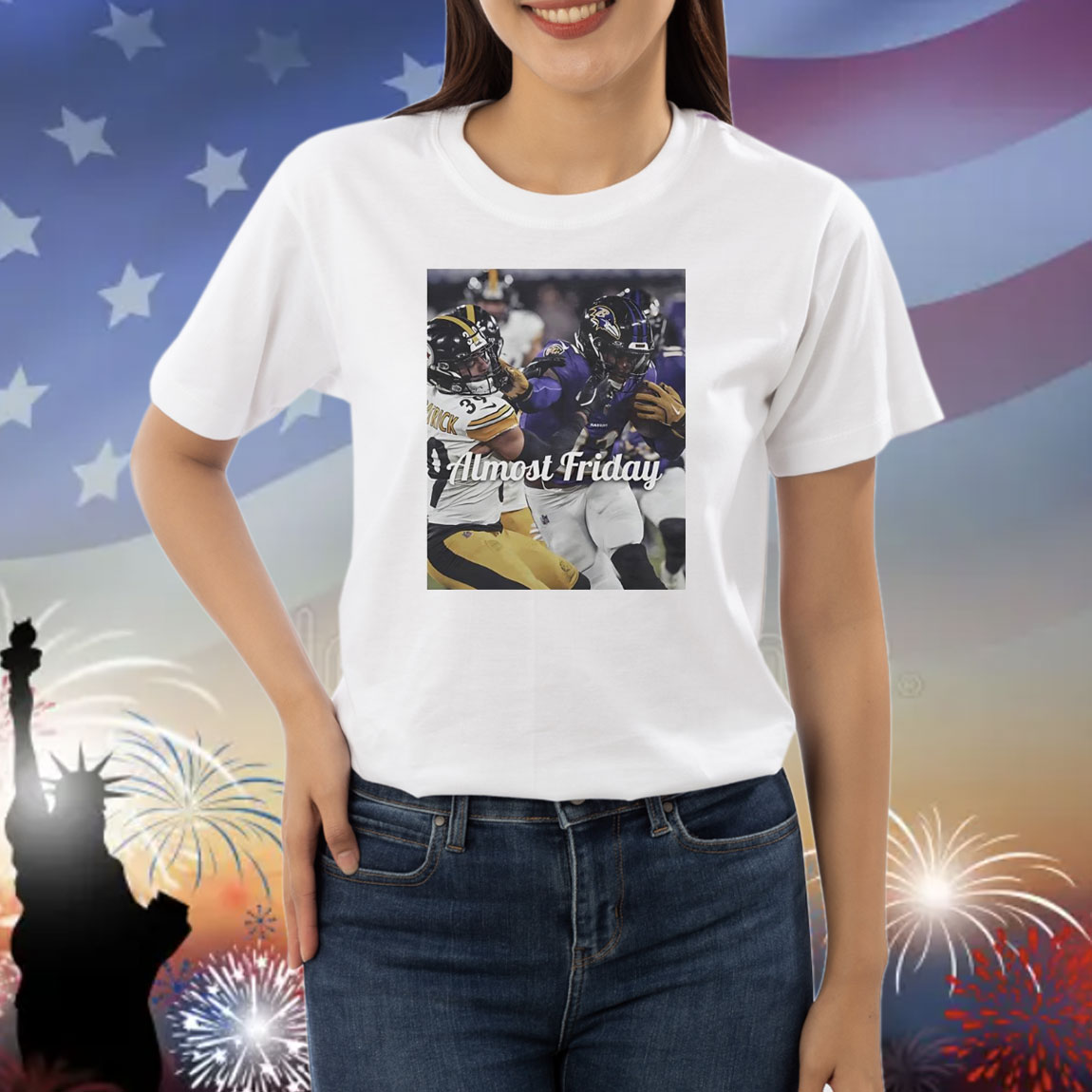 Baltime Ravens vs Pitttbugh Stleers stiff arm almost friday Shirt