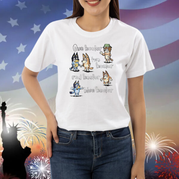 Bandit Heeler and Chilli Heeler one heeler two heeler red heeler blue heeler Shirt