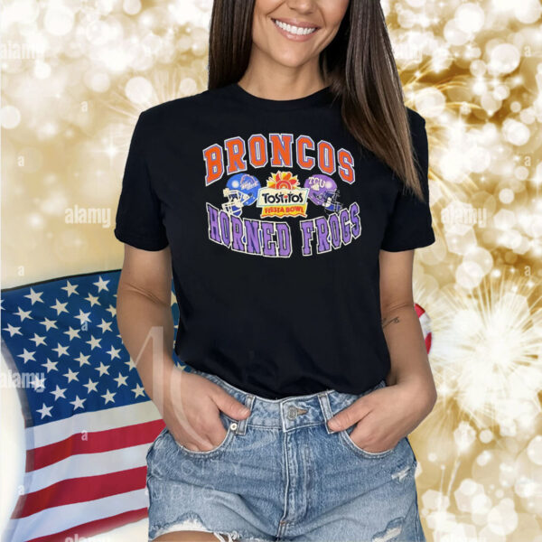 Boise State Broncos vs TCU Frog Tostitos Fiesta Bowl Shirt
