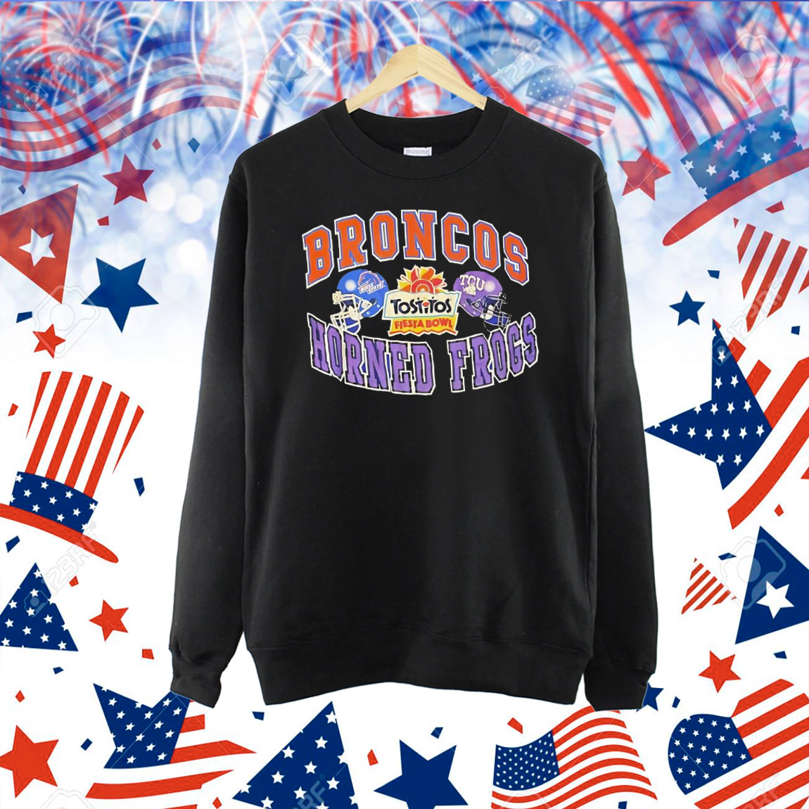 Boise State Broncos vs TCU Frog Tostitos Fiesta Bowl Shirt