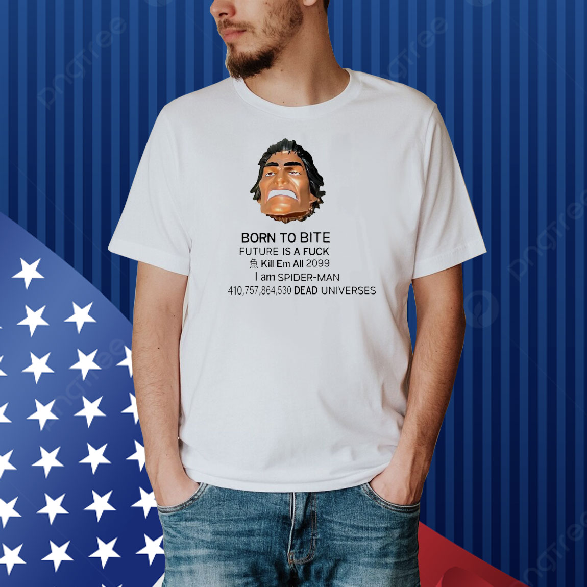 Born to bite future is a fuck kill em all 2099 I am Spider-Man Shirt