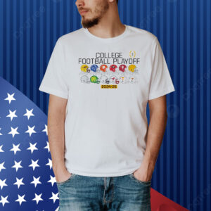College Football Playoff 12 team helmets Shirt