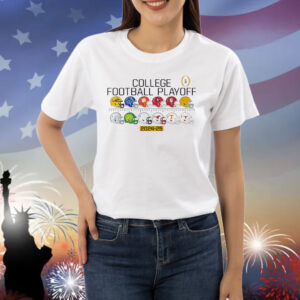 College Football Playoff 12 team helmets Shirt