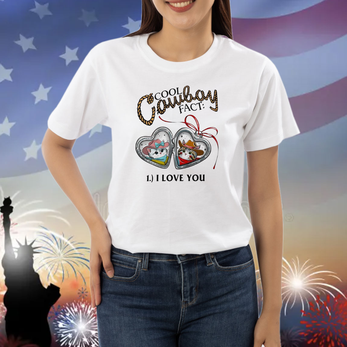 Cool cowboy fact I love you Shirt
