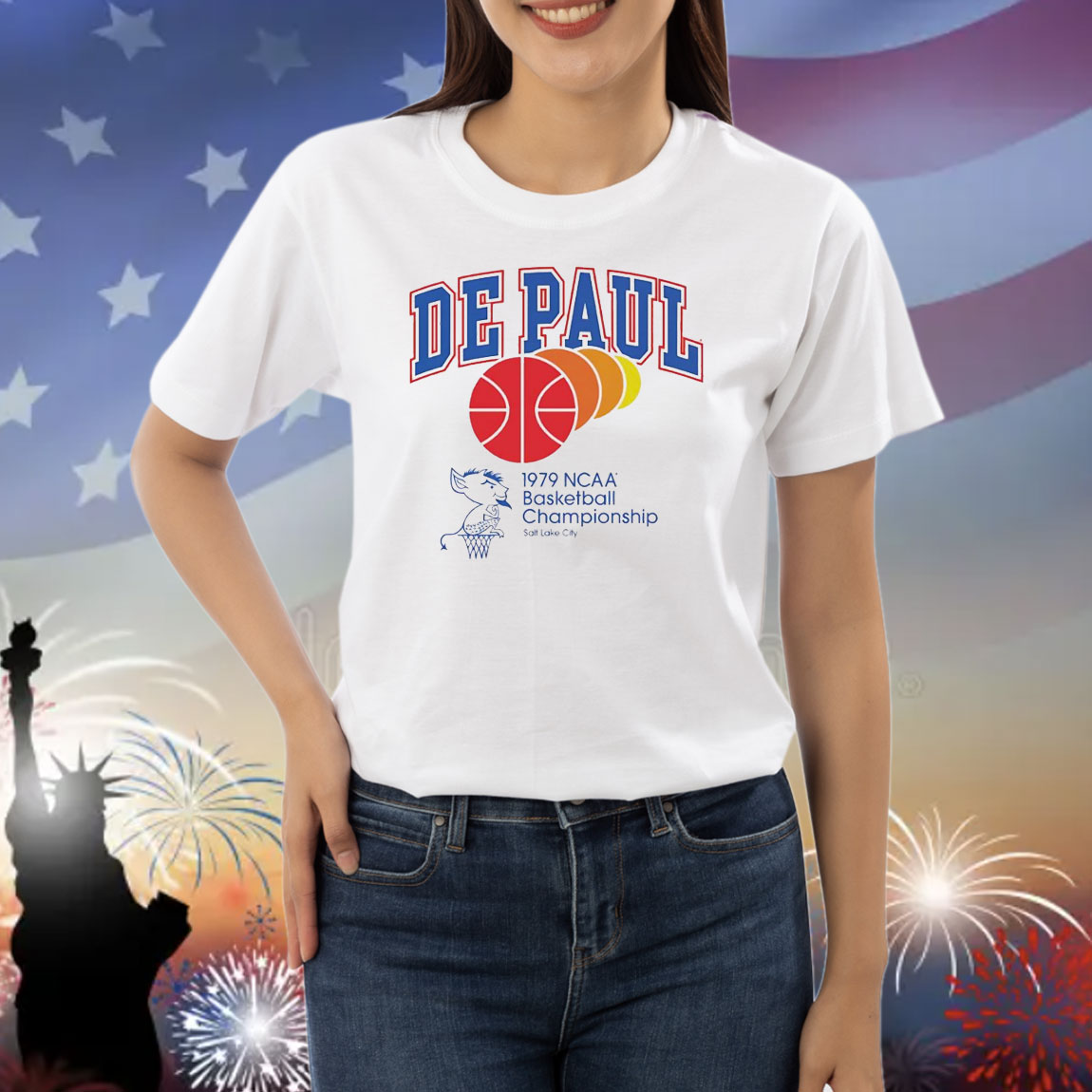 DePaul Blue Demons Basketball 1979 NCAA Final Four Shirt