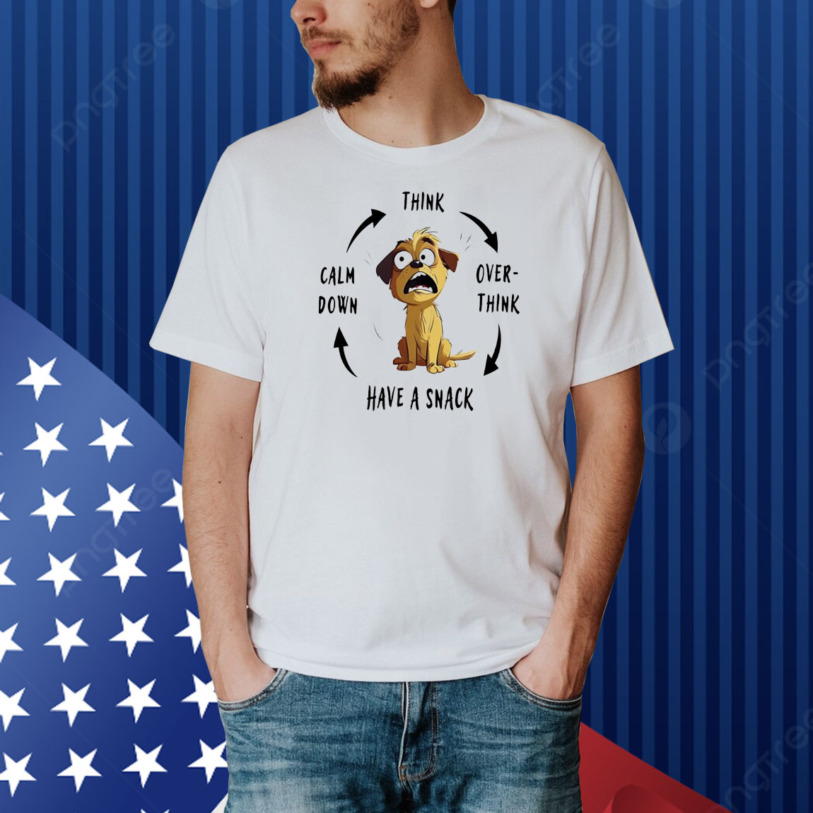 Dog think over think have a snack calm down Shirt