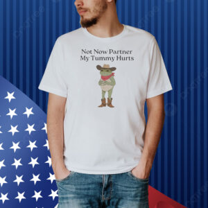 Frog not now partner my tummy hurts Shirt