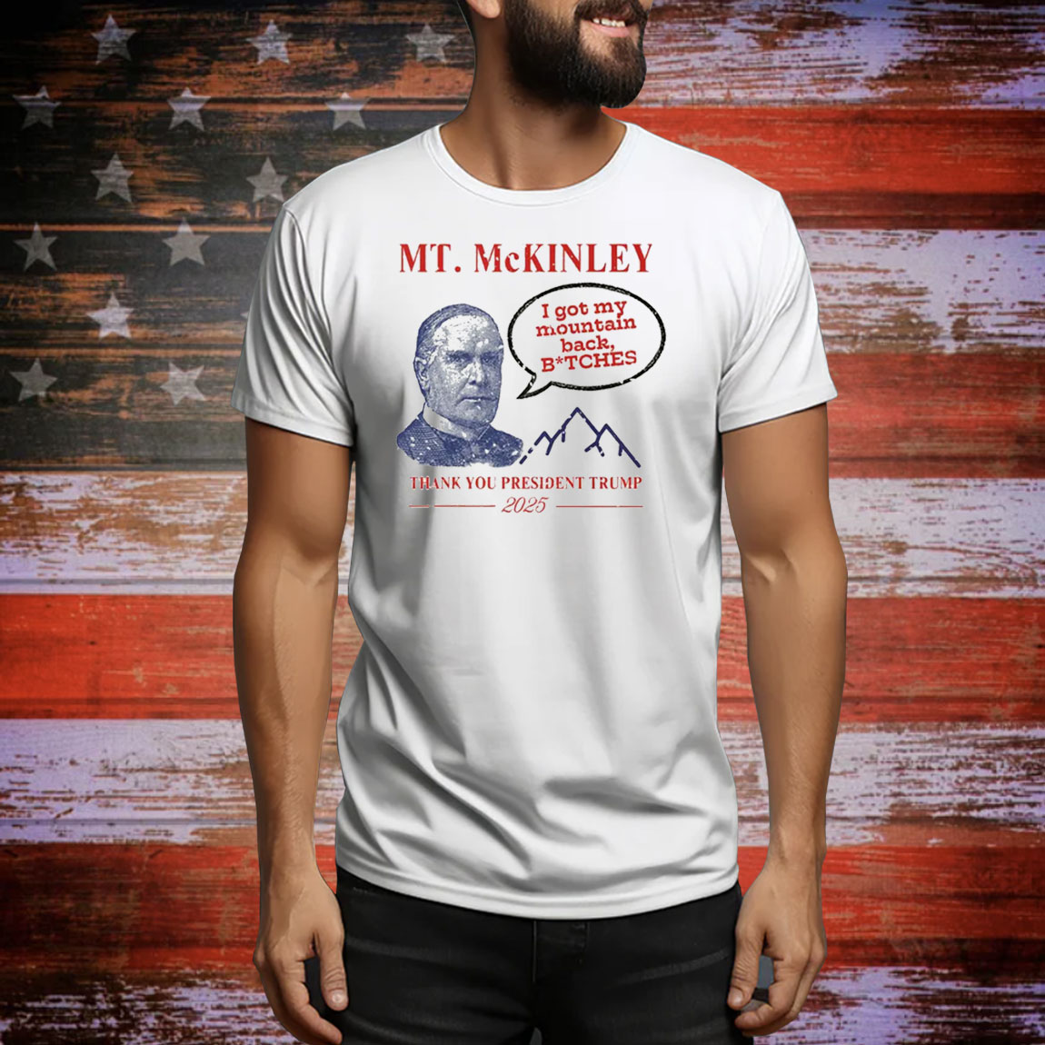 Funny Mt McKinley Thank You President Trump 2025 Tee Shirt