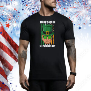 Funny Trump Merry 4th Of St Patrick's Day Tee Shirt