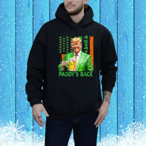 Funny Trump Paddy's Back 45 47 St Patricks Day USA Flag Tee Shirts