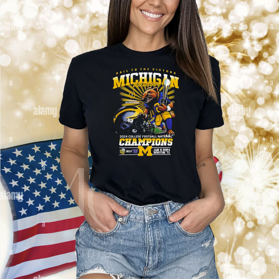 Hail to the victors Michigan Wolverines 2024 college football national champions Shirt