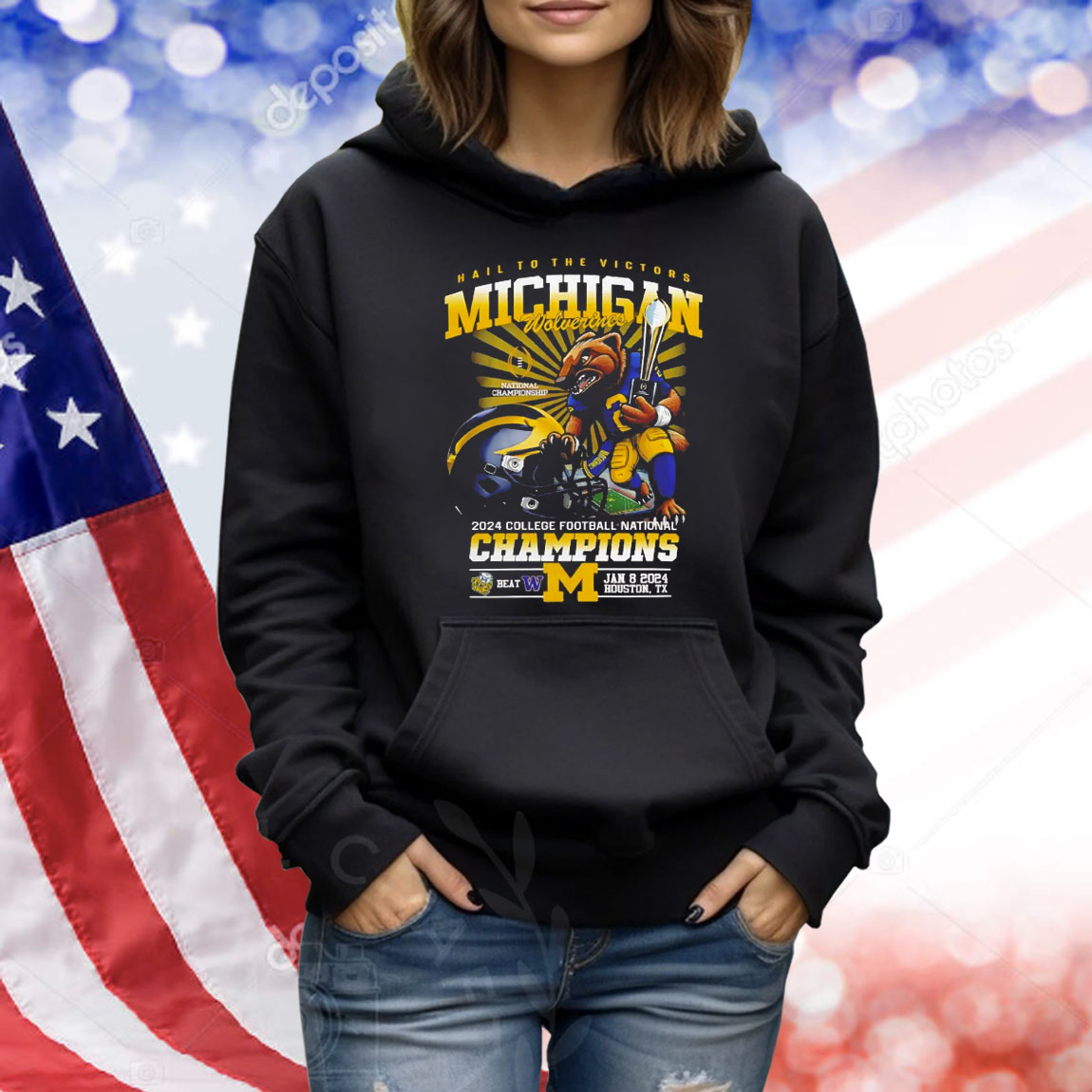 Hail to the victors Michigan Wolverines 2024 college football national champions Shirt