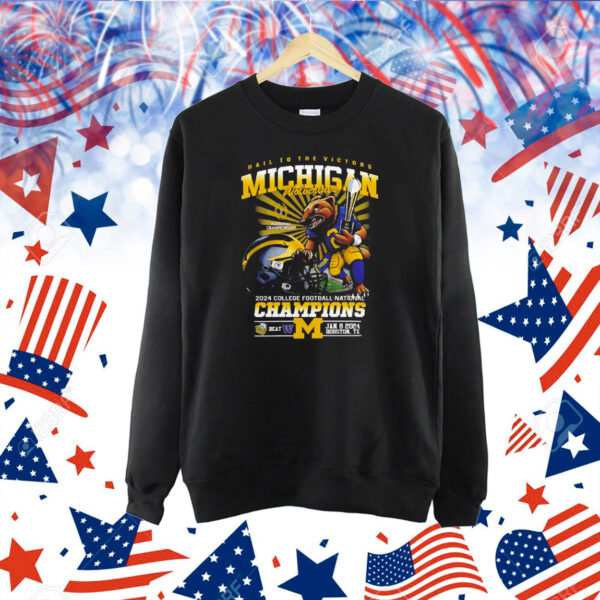Hail to the victors Michigan Wolverines 2024 college football national champions Shirt