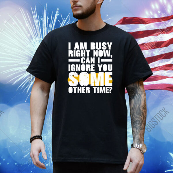I am busy right now can I ignore you some other time Shirt