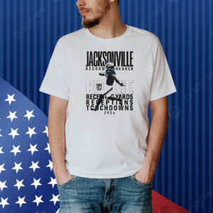 Jacksonville record yards receptions touchdowns Brian Thomas JR Shirt