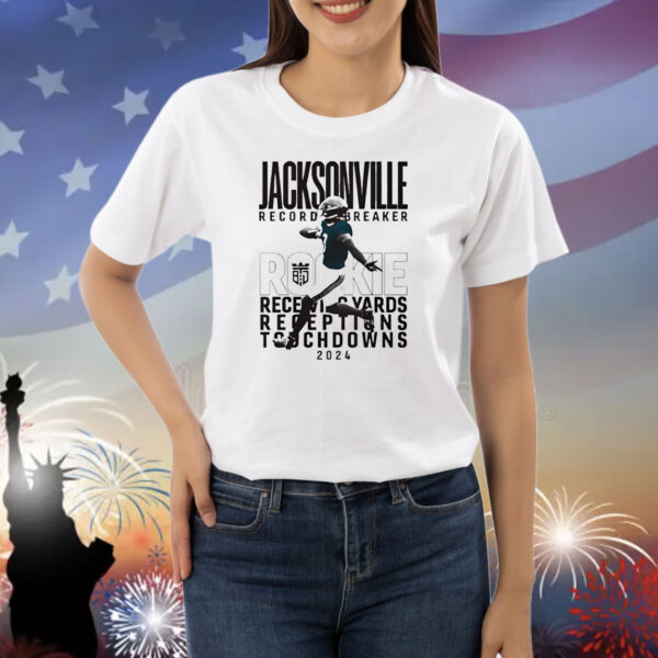 Jacksonville record yards receptions touchdowns Brian Thomas JR Shirt