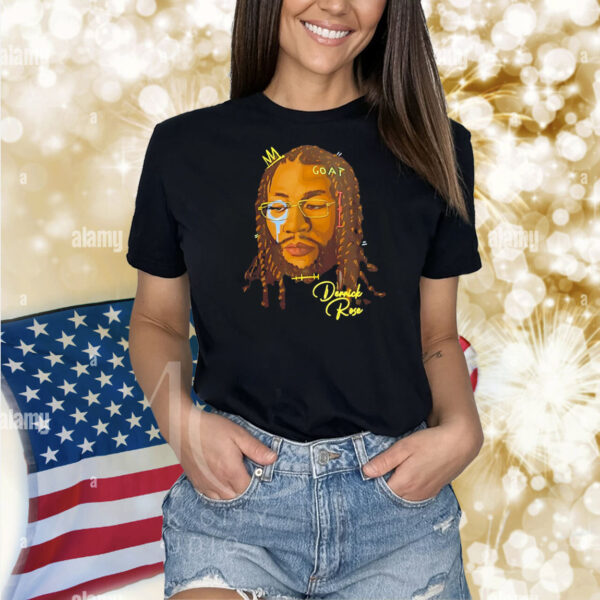 Joakim Noah wearing Goat Derrick Rose Shirt