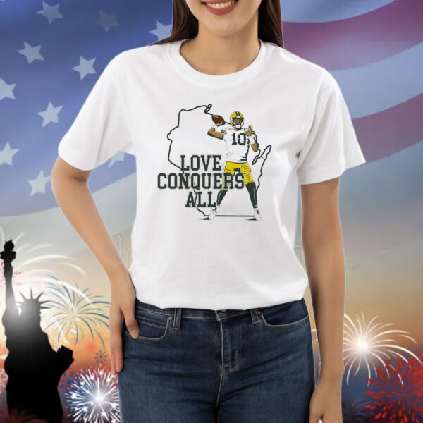 Jordan Love Green Bay Packers Conquers All Shirt