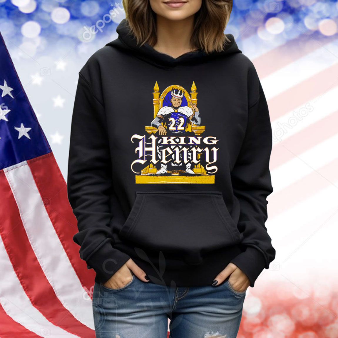 King Henry Throne Derrick Henry Baltimore Ravens Shirt