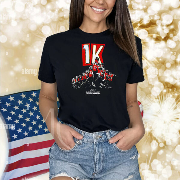 Mike Evans eleven straight 1k yard seasons Shirt