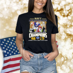 Navy Shipmen 2024 Armed Force Bowl Champion Celebrating mascot Shirt