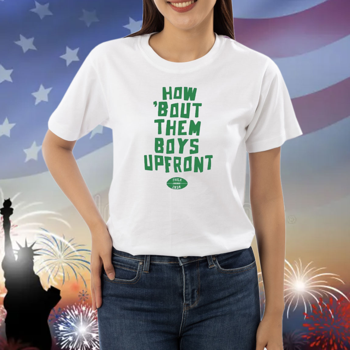 Official 2Ksa How Bout Them Boys Upfront Philadelphia Eagles NFL Shirt