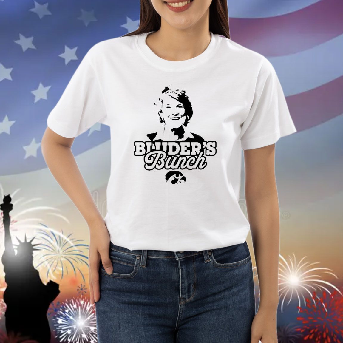 Official Bluder’s Bunch Iowa Hawkeyes Lisa Bluder Face 2025 Shirt