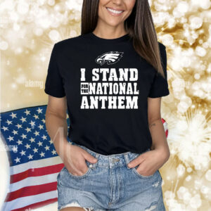 Official I Stand For The National Anthem Philadelphia Eagles NFL Logo Vintage Shirt