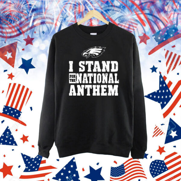Official I Stand For The National Anthem Philadelphia Eagles NFL Logo Vintage Shirt