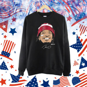 Official Jayden Daniels Face Bandage Washington Commanders NFLPA Signature Graphic Shirt