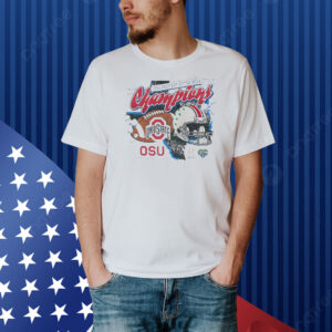 Official Ohio State Buckeyes NCAA 2025 Goodyear Cotton Bowl Champions OSU CFP Semifinal Helmet Vintage Shirt