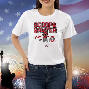 Official Ohio State Buckeyes NCAA Jack Sawyer Scoop And Score Signature Shirt
