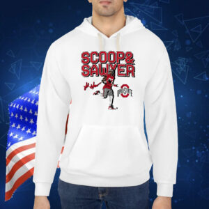 Official Ohio State Buckeyes NCAA Jack Sawyer Scoop And Score Signature Shirt