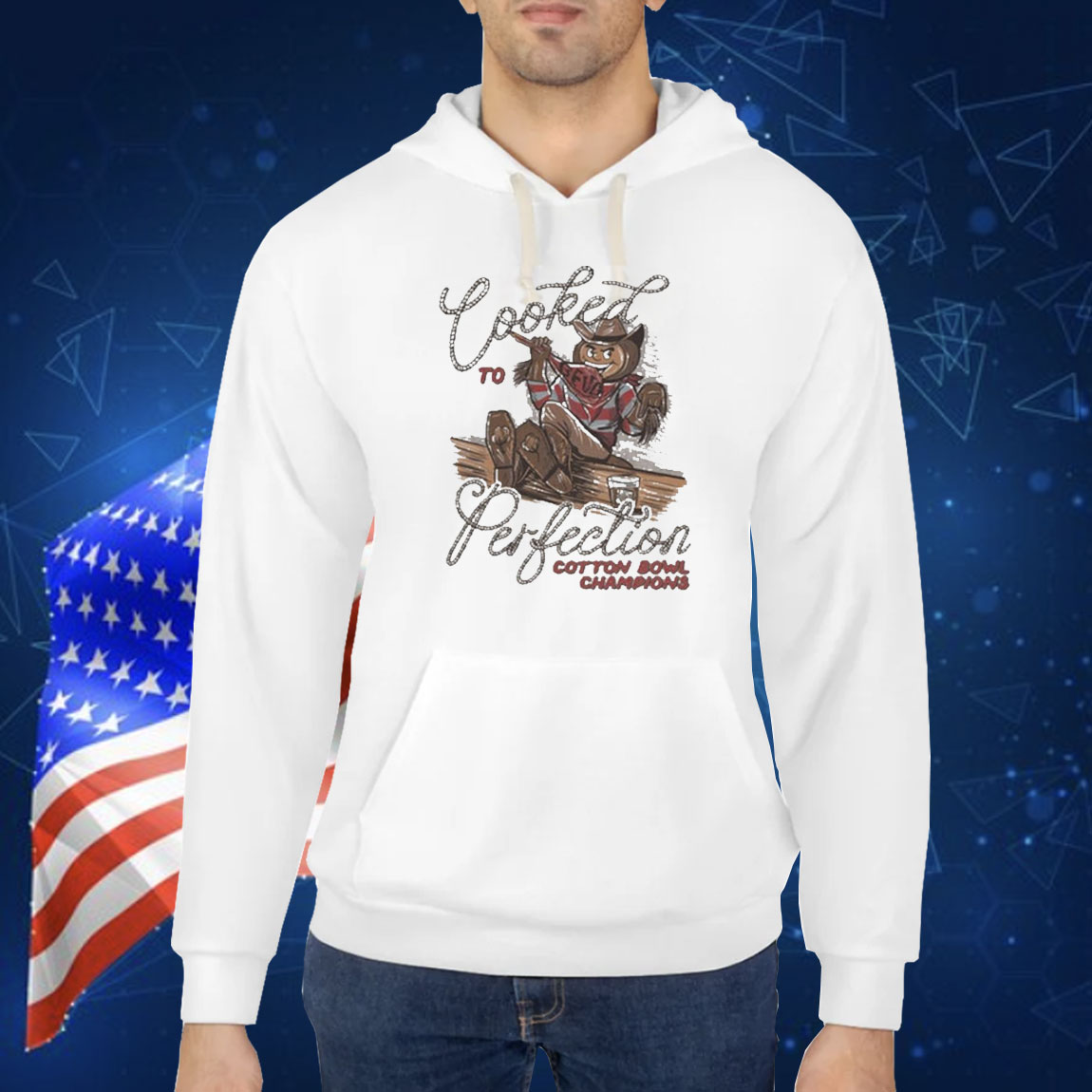 Official Ohio State Buckeyes Vs Texas Longhorn Cooked To Perfection Cotton Bowl Champions NCAA Season 2024-2025 Shirt