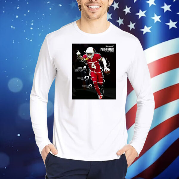 Official Poster Arizona Cardinals Greg Dortch Seatgeek Performer Of The Game 4 Greg Dortch 47 Receiving Yds 3 Receiving Tds Shirt