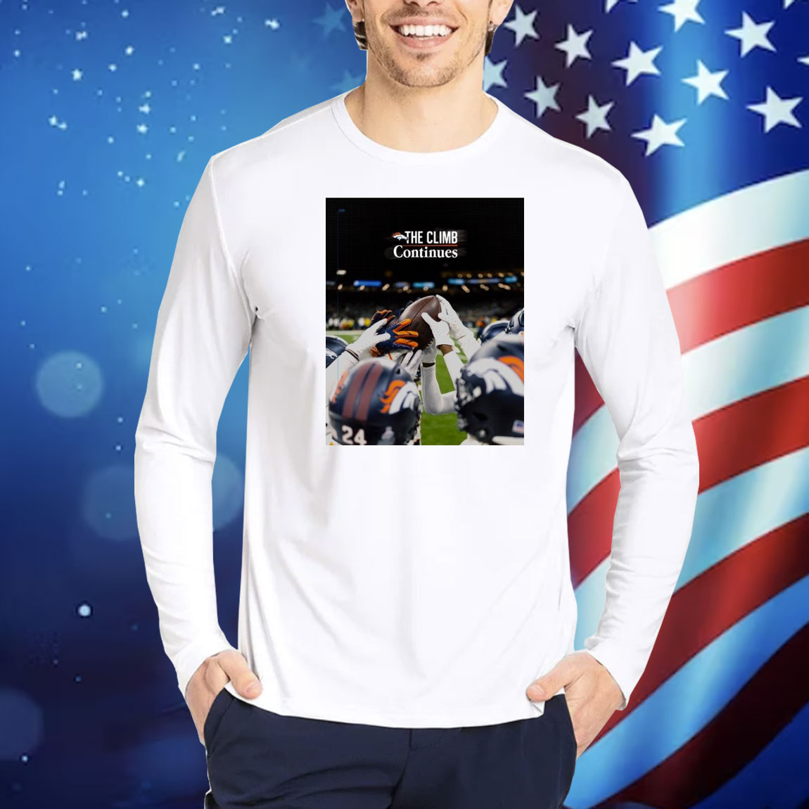 Official Poster Denver Broncos The Climb Continues The Path To The Top Is Never Easy Shirt