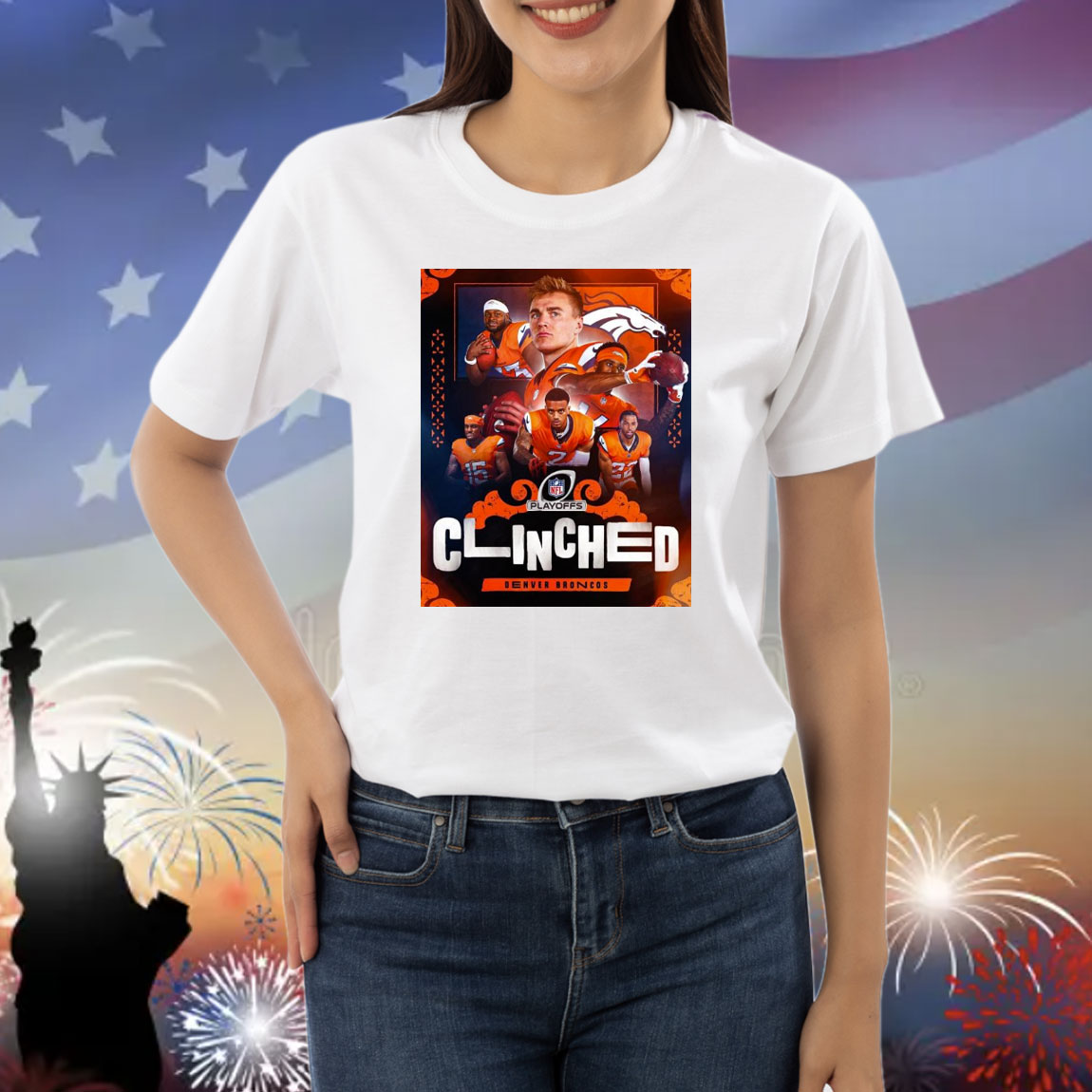 Official Poster Denver Broncos Win Kansas City Chiefs NFL Playoffs Clinched First Time Since 2015 Shirt