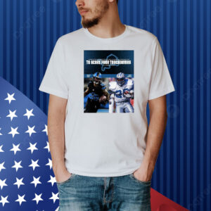 Official Poster Detroit Lions Gibbs Joins Sanders As The Only Players In Team History To Score Four Touchdowns In A Single Game Shirt