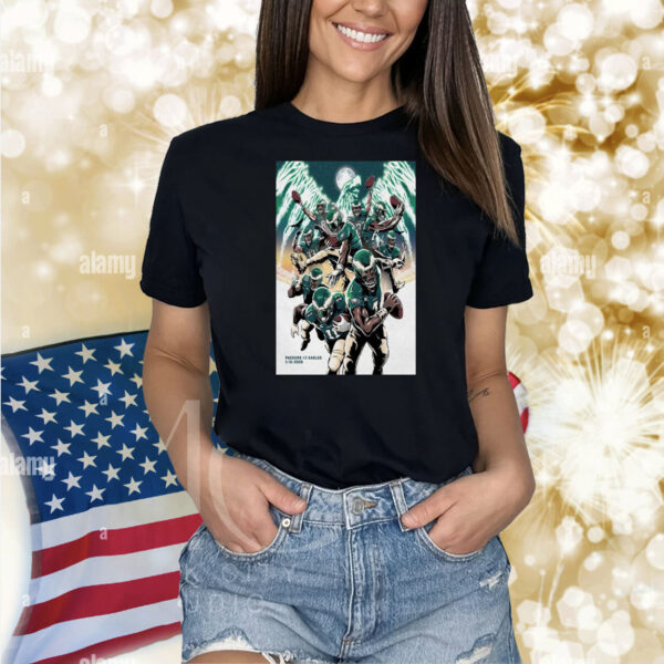 Official Poster Green Bay Packers vs Philadelphia Eagles NFL Lincoln Financial Field January 12 2025 Philadelphia PA Shirt