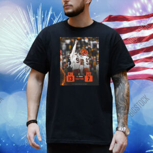 Official Poster Halftime NFL Cincinnati Bengals Vs Pittsburgh Steelers 13 – 7 Score Bet MGM 2025 Shirt