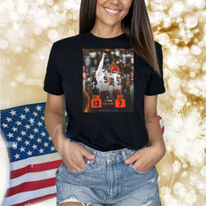 Official Poster Halftime NFL Cincinnati Bengals Vs Pittsburgh Steelers 13 – 7 Score Bet MGM 2025 Shirt