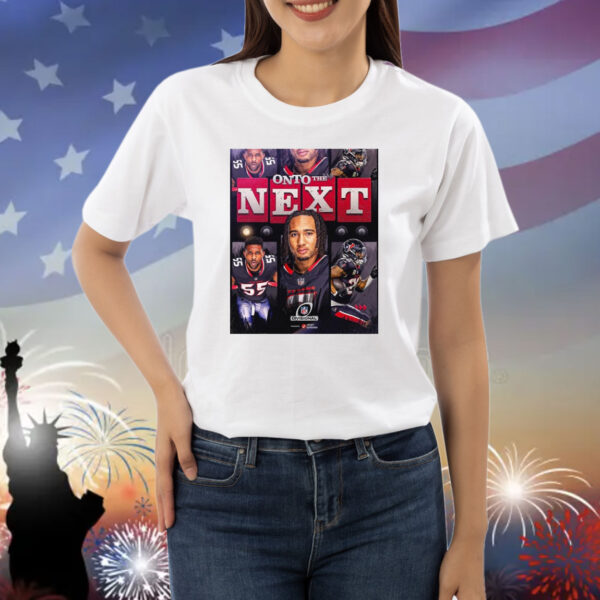 Official Poster Houston Texans Onto The Next NFL Houston Advances To The Divisional Round NFL Playoffs Shirt