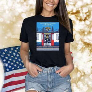 Official Poster Jacksonville Jaguars In London Retro-Spective Hunting For An 8th Win In London Town Press Start Shirt