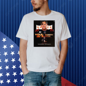 Official Poster Joe Burrow Cincinnati Bengals NFL 4,918 Passing Yards ’24 Passing Title Signature Shirt